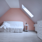 Salon et chambre sous combles à Crépy-en-Valois – réalisation lumineuse signée Moreno Création. Aménagement de combles en salon et chambre à Crépy-en-Valois – Moreno Création